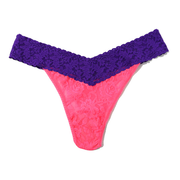 Signature Lace Original Rise Thong | Tpun/Epur