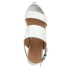 Camilia Sandal Platform | Silver Metallic Nappa Faux Leather