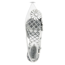 Jaya Dress Slingback | Silver Mirror Metallic Faux Leather
