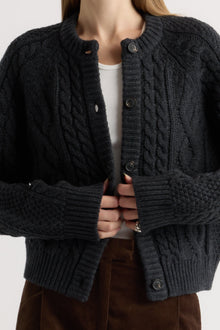 Marije | Eloise Button Cable Cardigan in Size Small