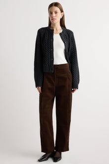 Marije | Eloise Button Cable Cardigan in Size Small