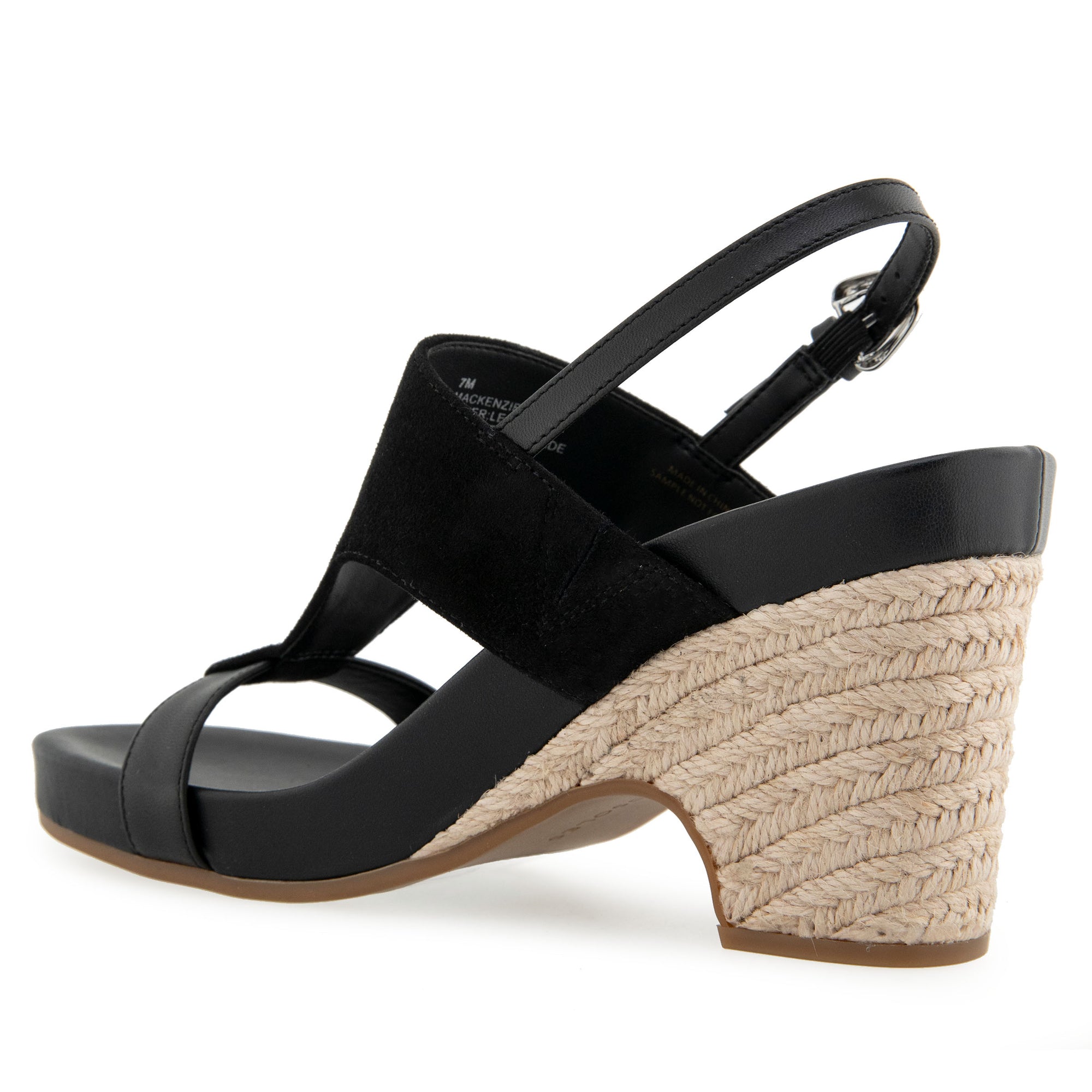 Mackenzie Sandal Dress Platform | Black Suede