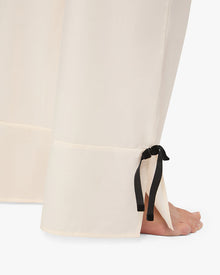 Tie Bottoms | Ivory/Black