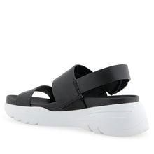Hari Sandal Sport | Black Faux Leather