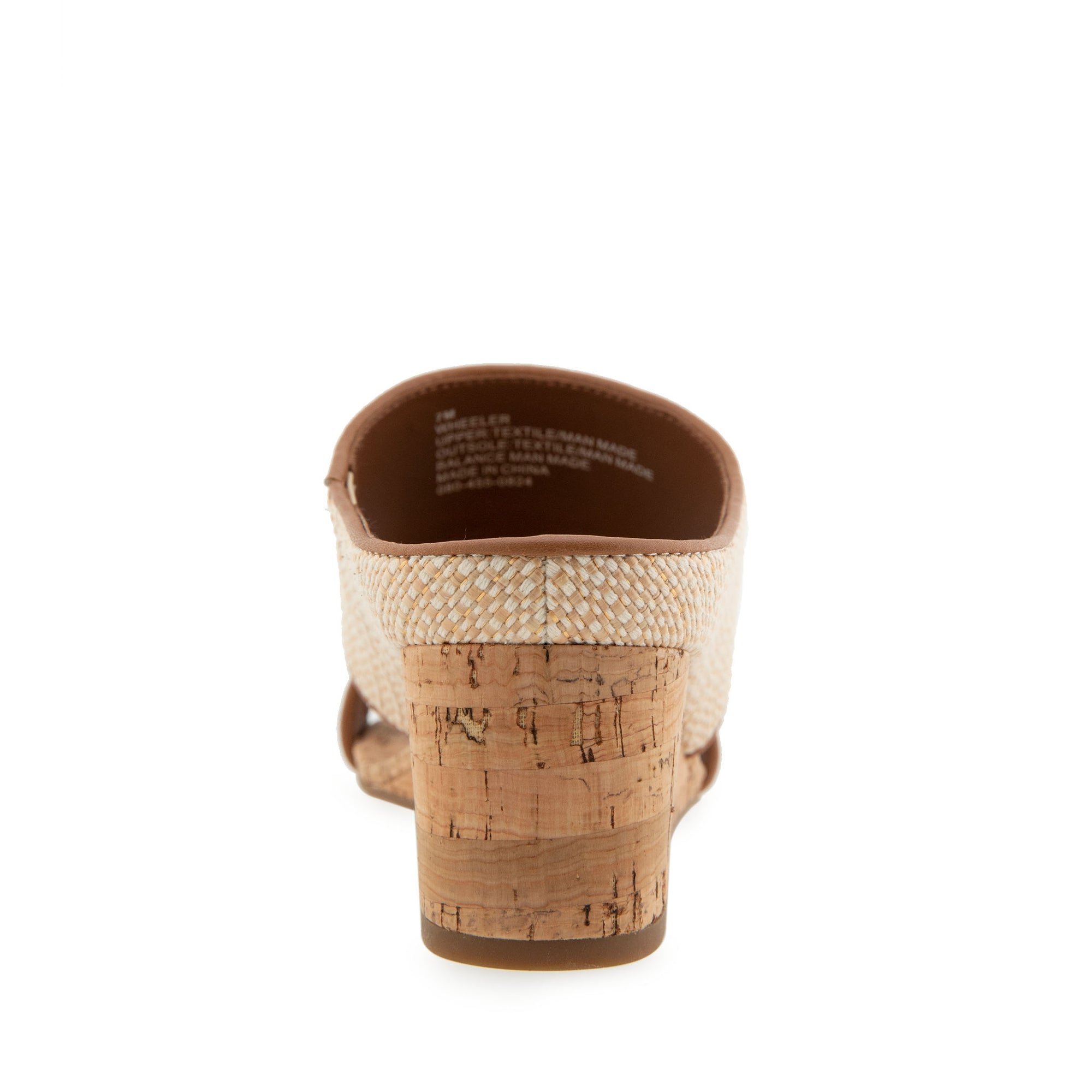 Wheeler Sandal Wedge | Natural/Tan Raffia
