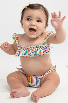 Kids | Cabana Bikini Set | Fun Stripe