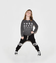 Kid | Vision Test Sweatshirt | Charcoal Grey