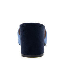 Gela Sandal Dress Block Heel | Blue Jean Suede