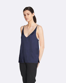 Narcisse Deep V Satin Cami | Amber Satin