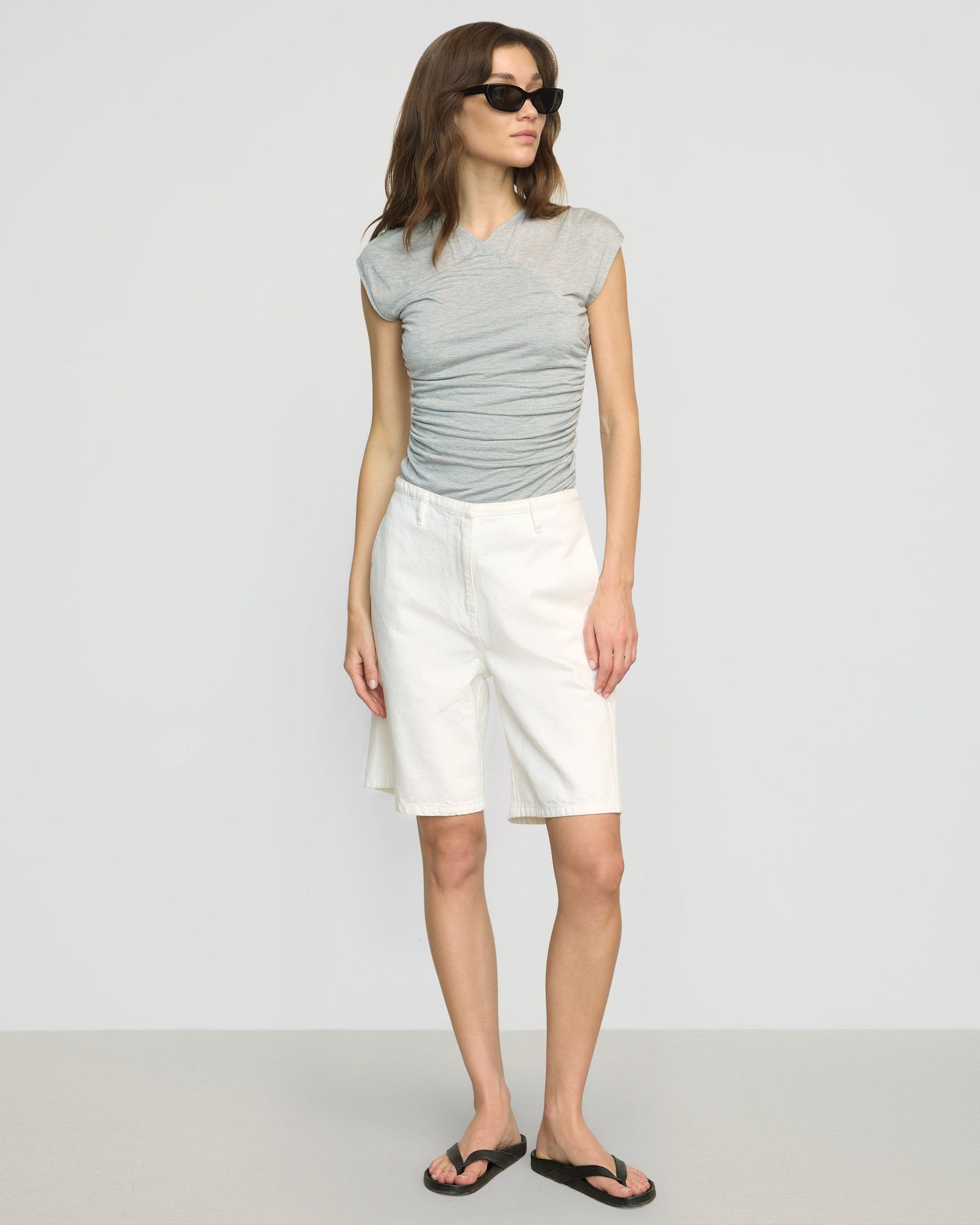 Renee | Haviland Tailored Denim Short in Size Small