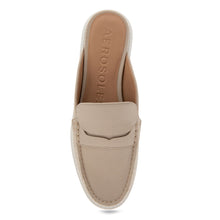 Salome Tailored Mule | Stone Pebbled Leather