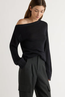Renee | Issa Lightweight Off-Shoulder Sweater in Size Extra Small