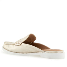 Salome Tailored Mule | Gold Metallic Pebbled Leather