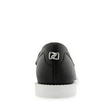 Sienna Tailored Loafer | Black Pebbled Leather