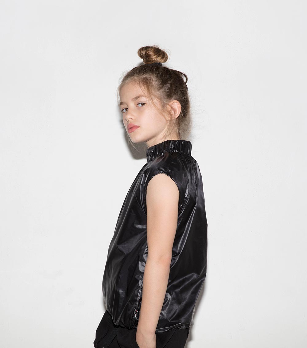 Kid | Nylon Top | Black