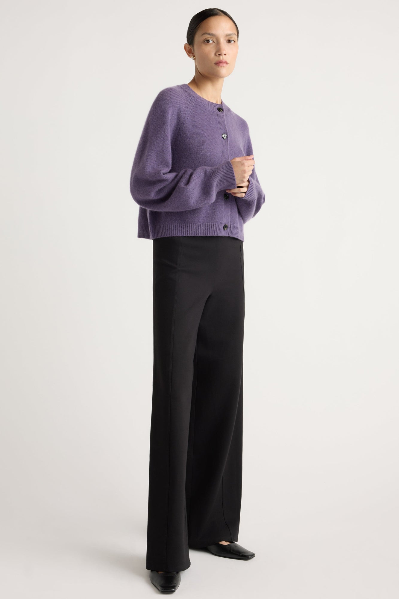 Charlotte | Kiri Cashmere Button Sweater in Size Small