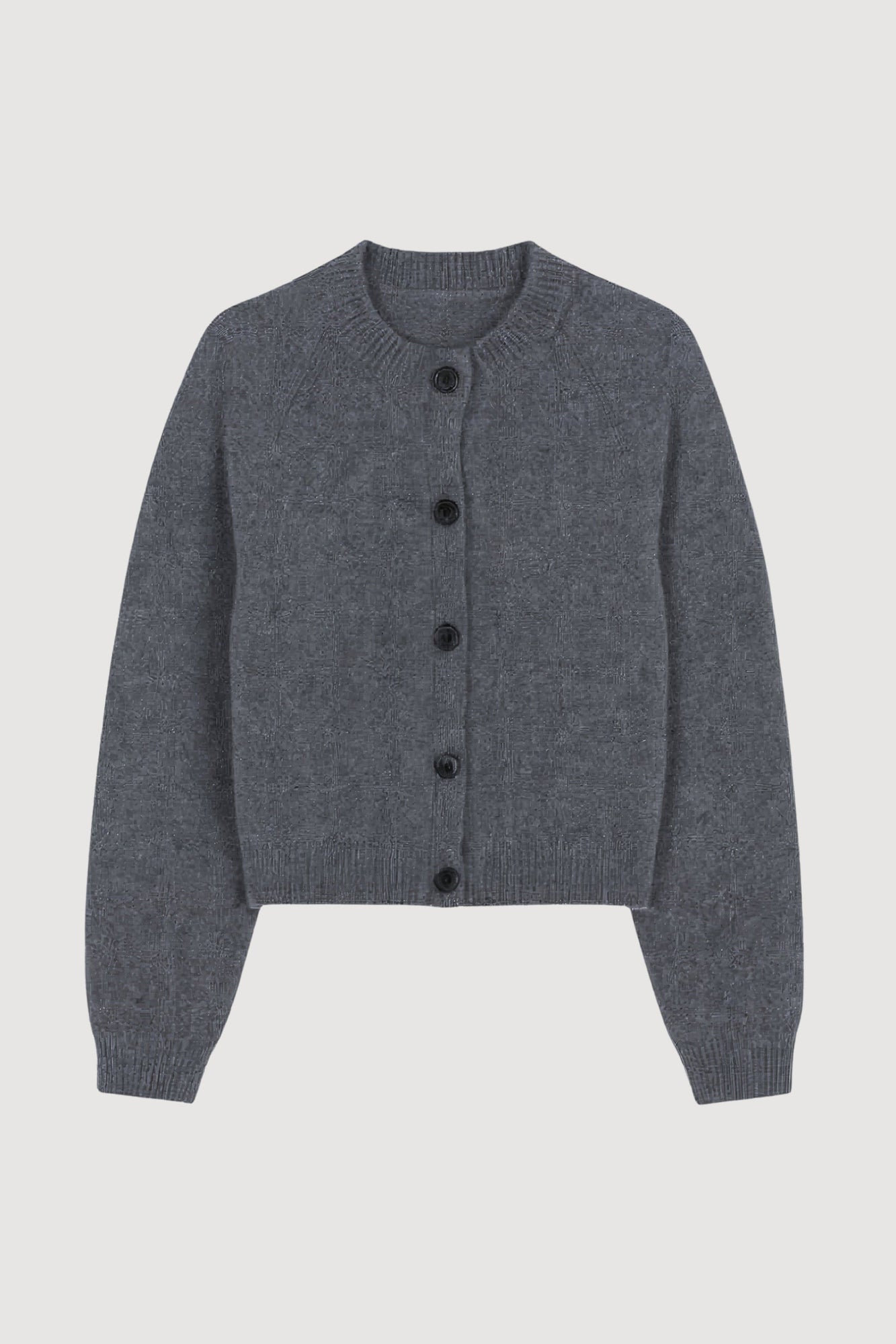 Shelby | Kiri Cashmere Button Sweater in Size Small - Flat