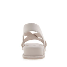 Bora Sandal Wedge | Stone Rouched Elastic Fabric