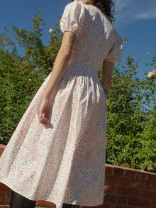 Elizabeth Dress | Rose White Dot