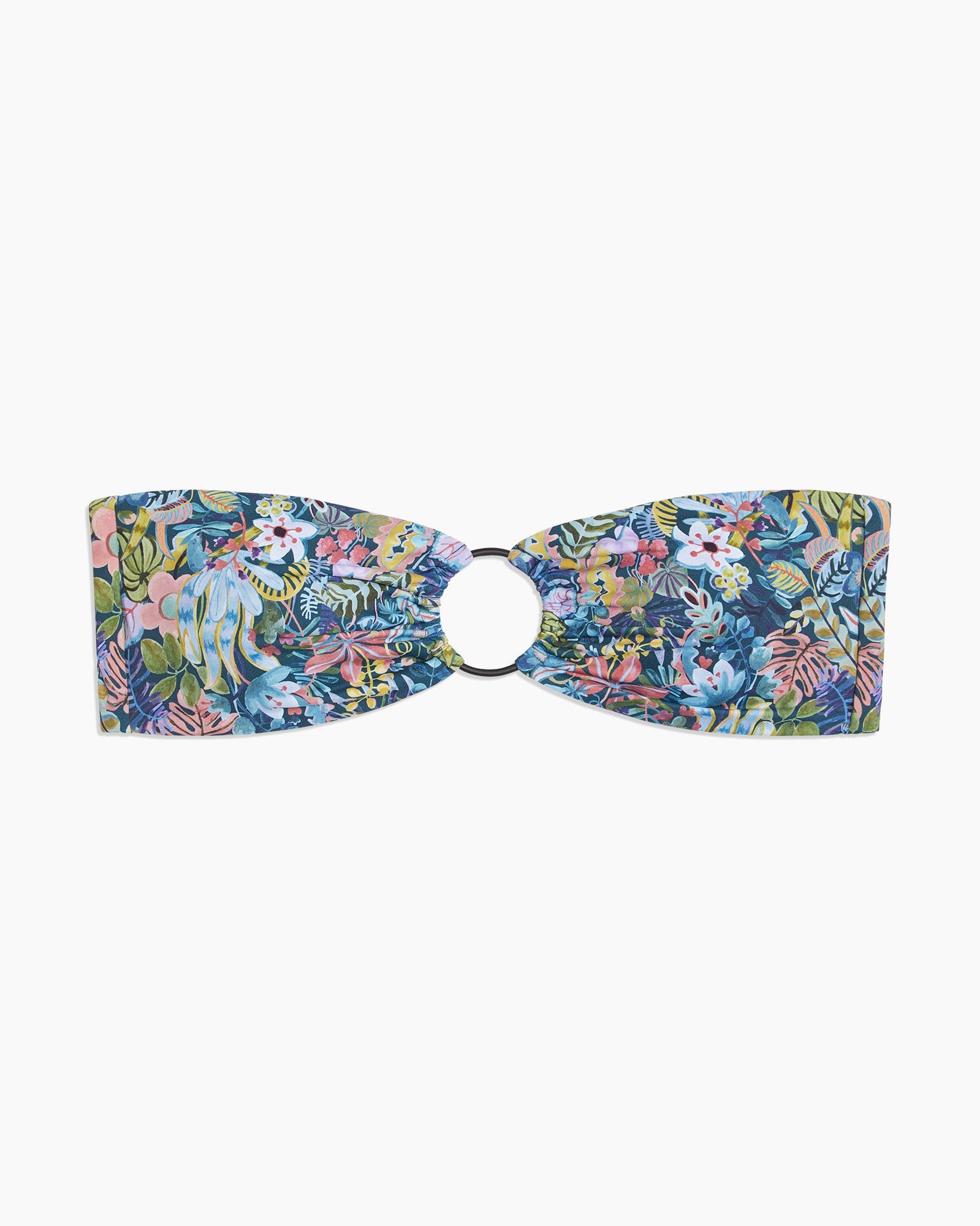 Womens | Luna Bikini Top | Black-Jungle-Forest