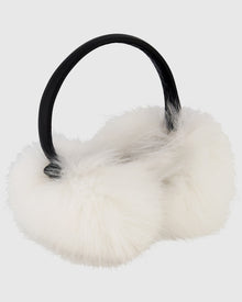 Fur-Free Fox (Faux Fur) Earmuffs | White