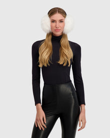 Fur-Free Fox (Faux Fur) Earmuffs | White