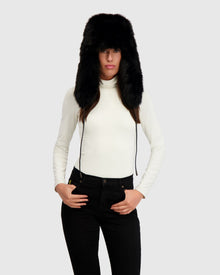 Fur-Free Fox (Faux Fur) Hat | Black