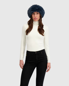 Fur-Free Fox (Faux Fur) Headband | Navy