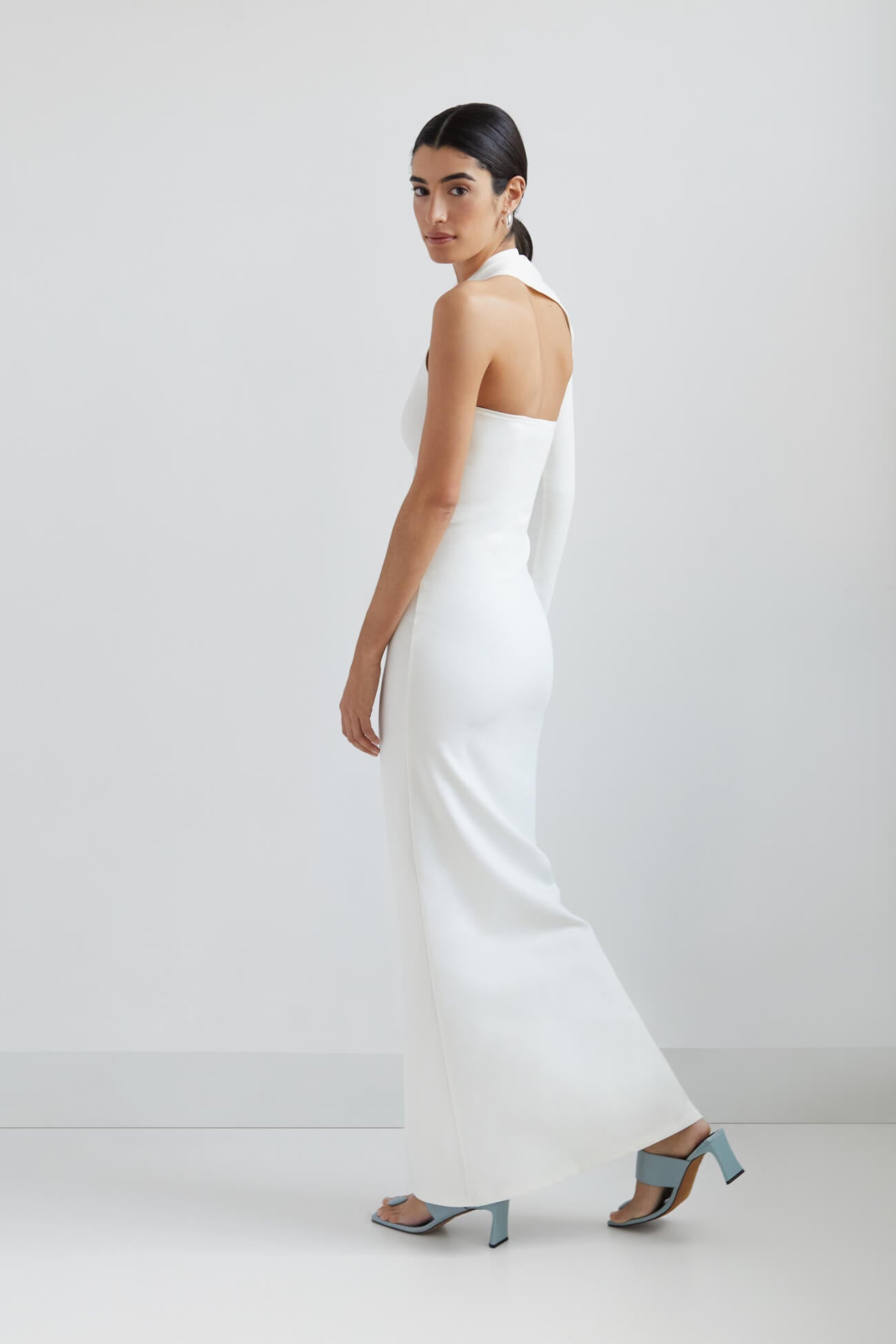 Manhattan One Shoulder Gown | Off White