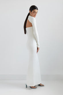 Manhattan One Shoulder Gown | Off White