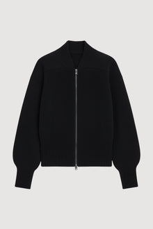 Marije | Manning Organic Cotton-Wool Zip Cardigan in Size Small - Flat