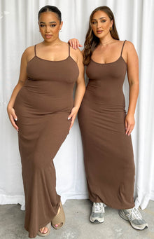 Melrose Maxi Dress | Brown