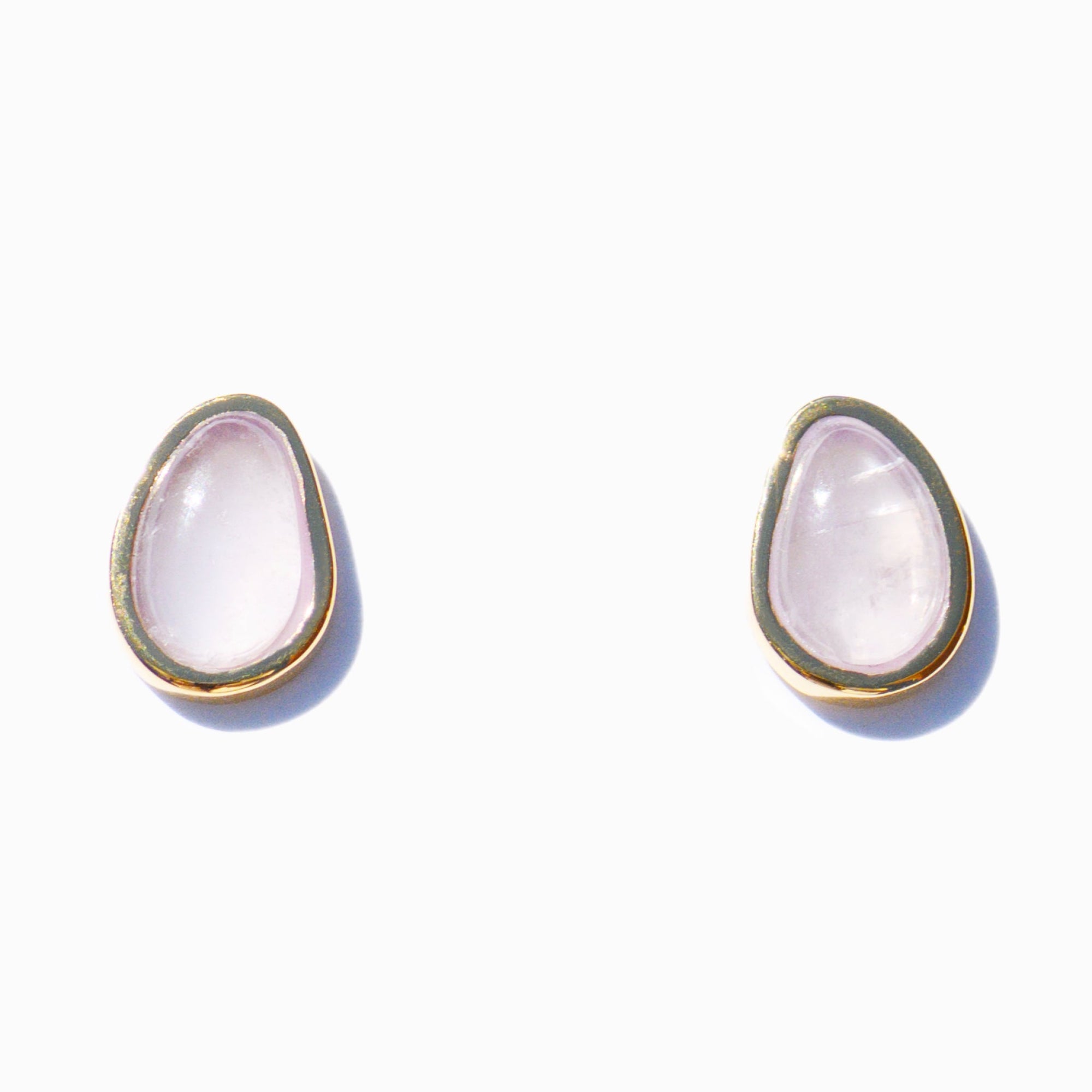 Berry Earrings | 18K Gold Plated | Rose Quartz