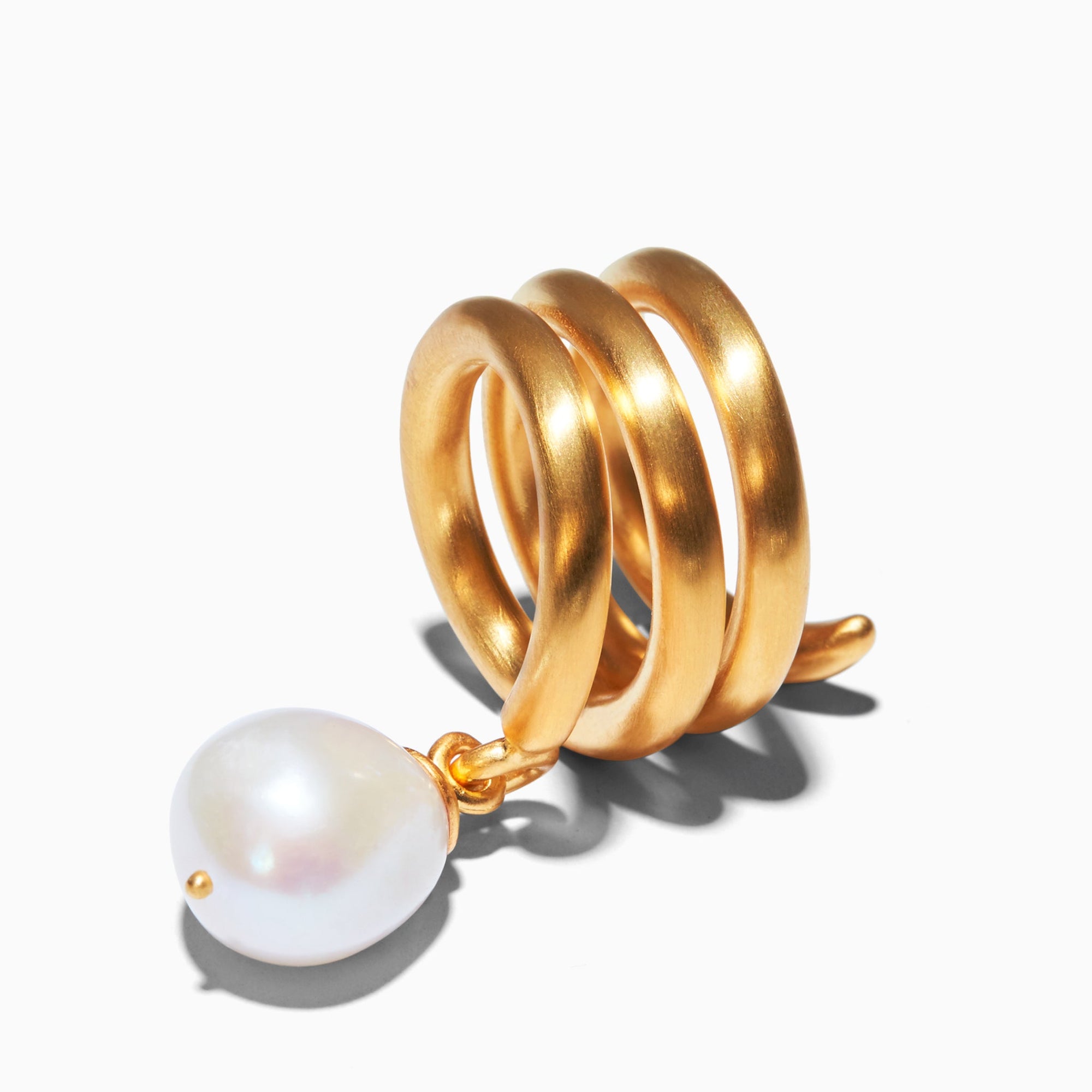 Cam Ring | 18K Gold Plated | Freshwater Pearls