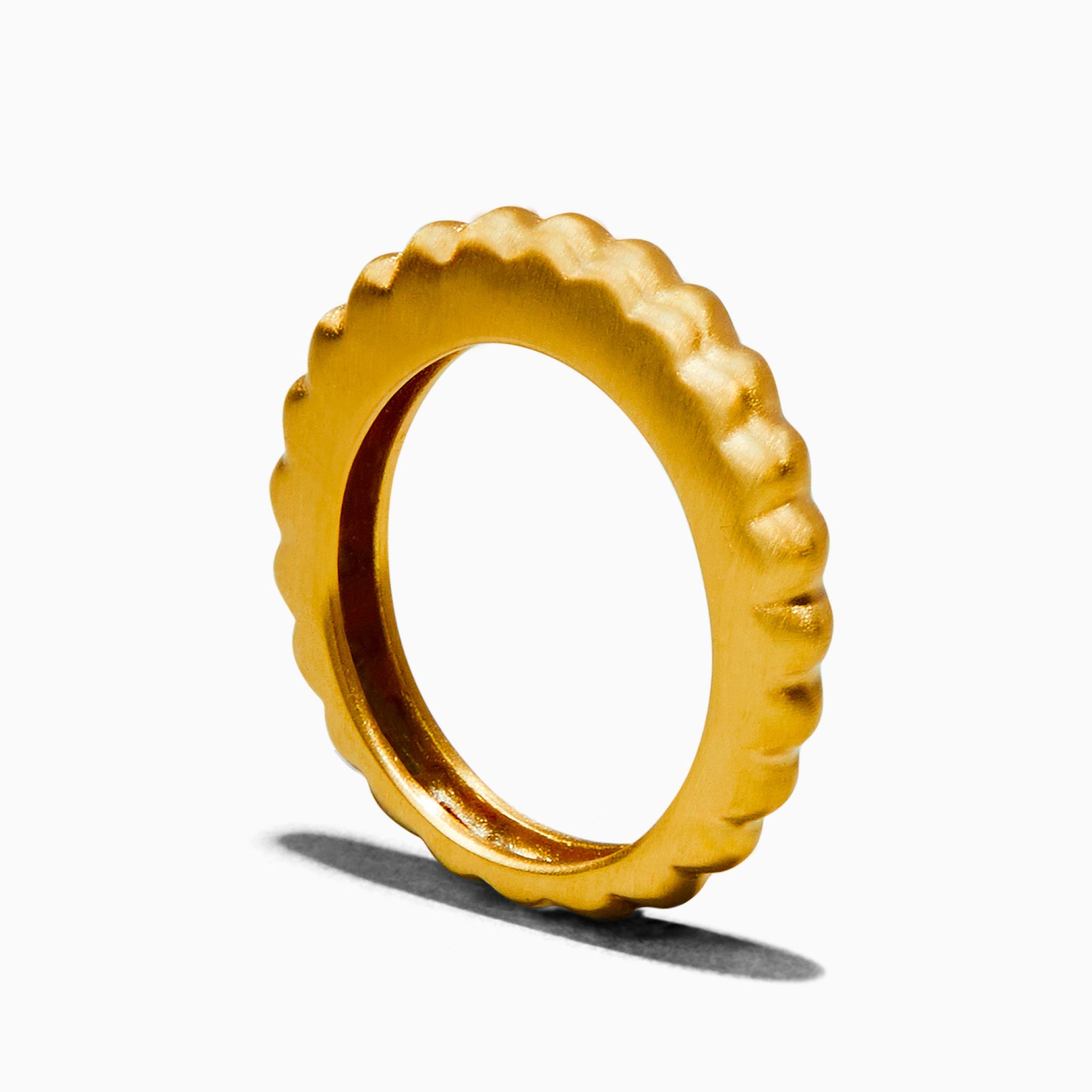 Coil Ring - Satin Finish | 18K Gold Plated