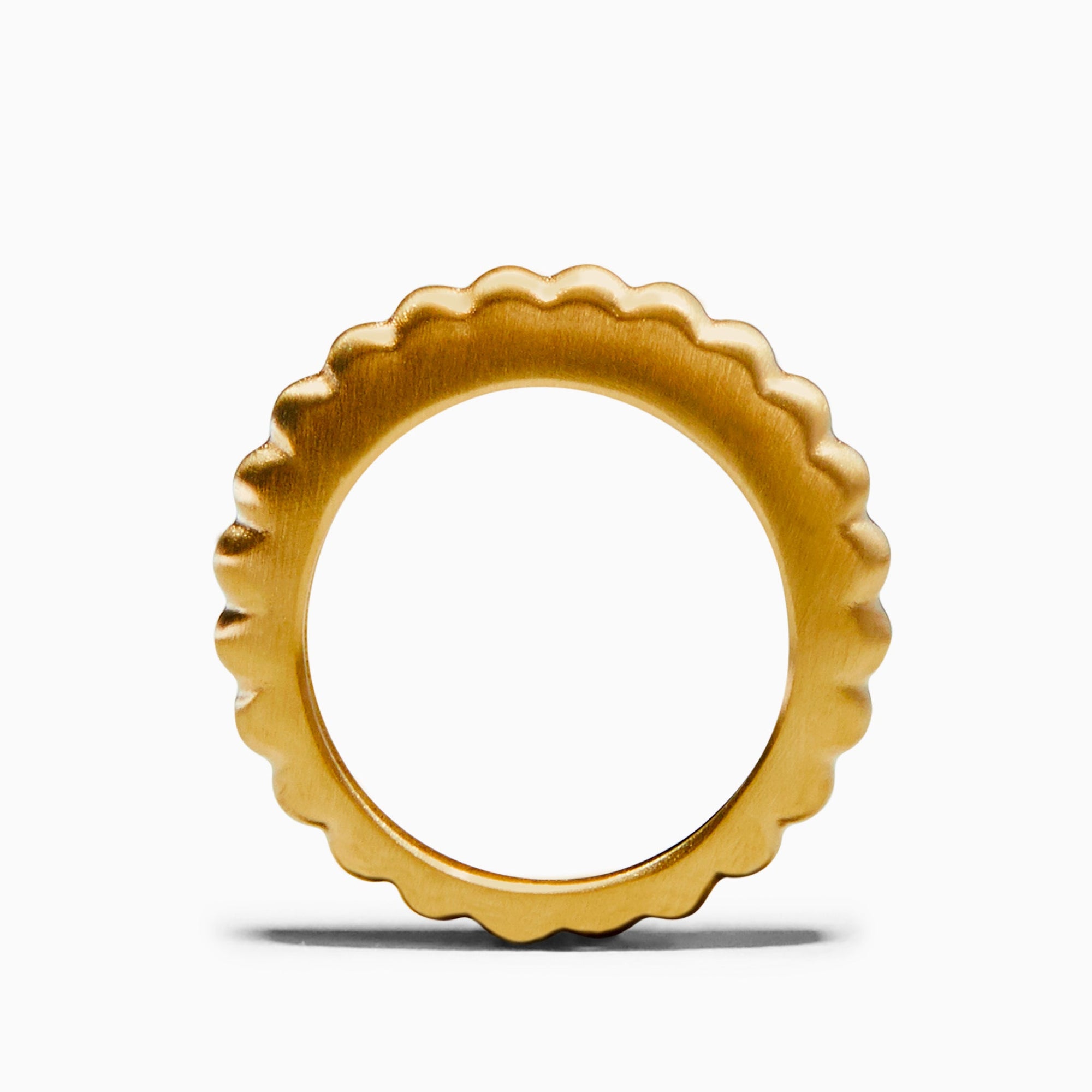 Coil Ring - Satin Finish | 18K Gold Plated