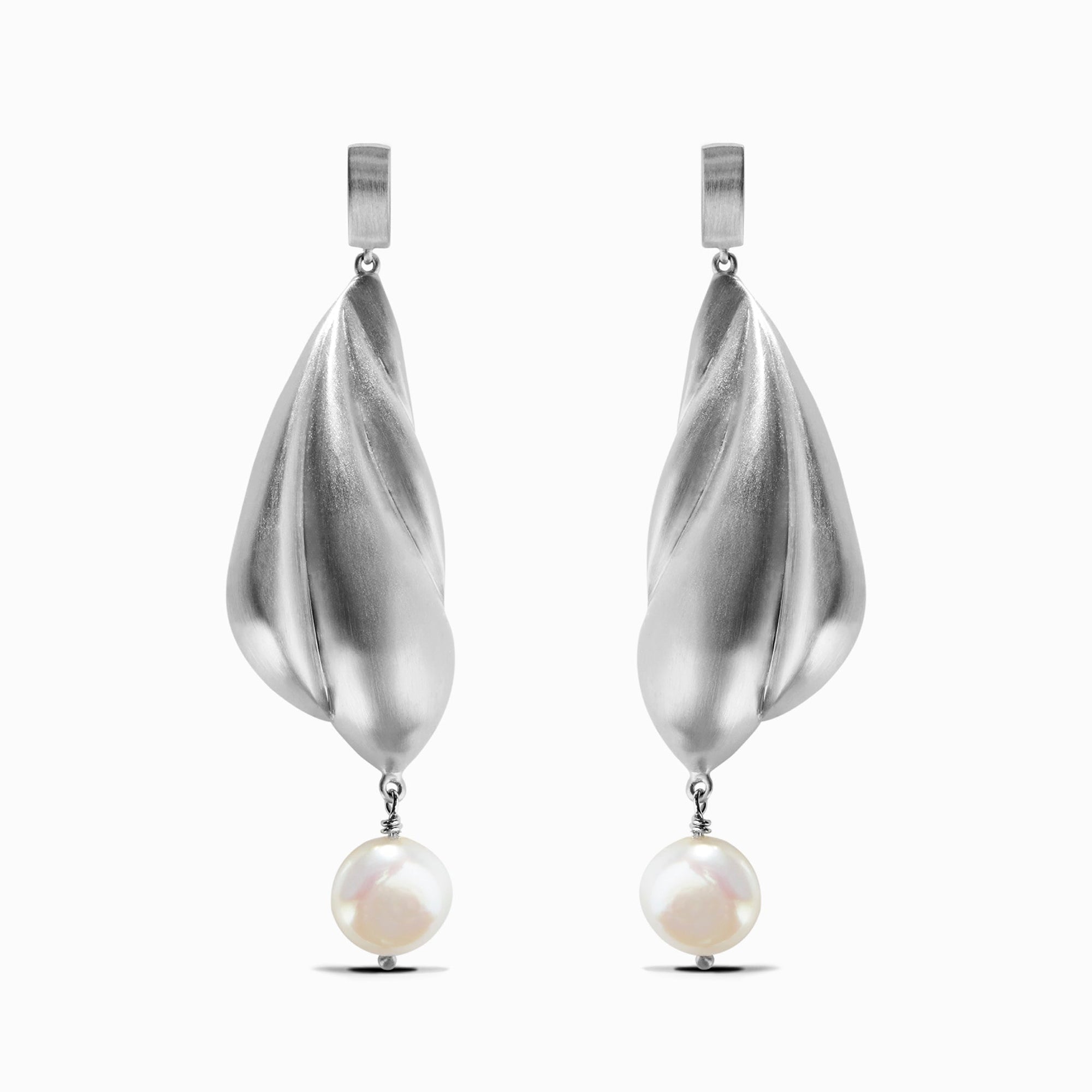Glacier Earrings | Silver | Freshwater Pearls