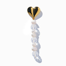 Heart Earring | 18K Gold Plated | Glass Beads