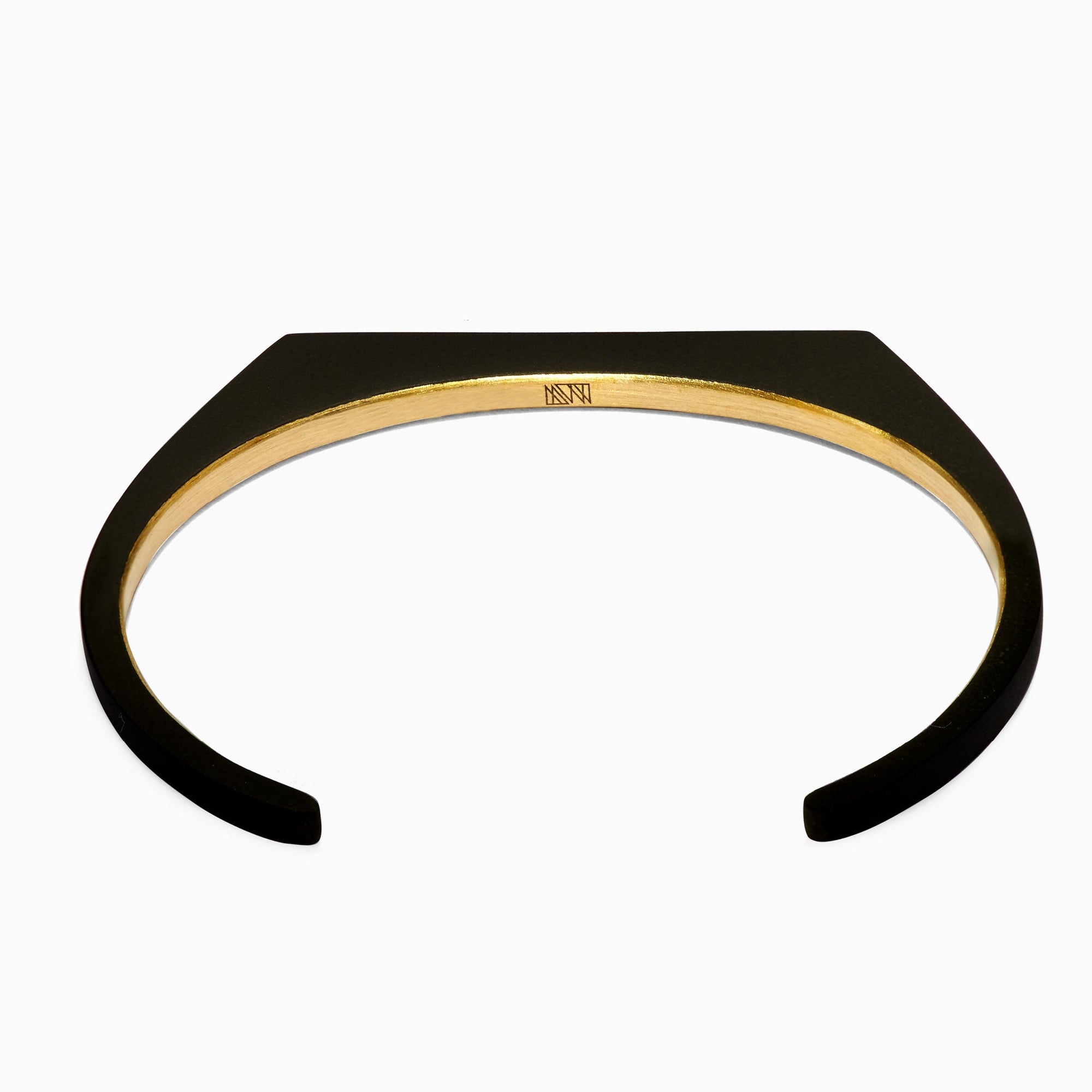 Moon Bangle | Brass | Matte Black