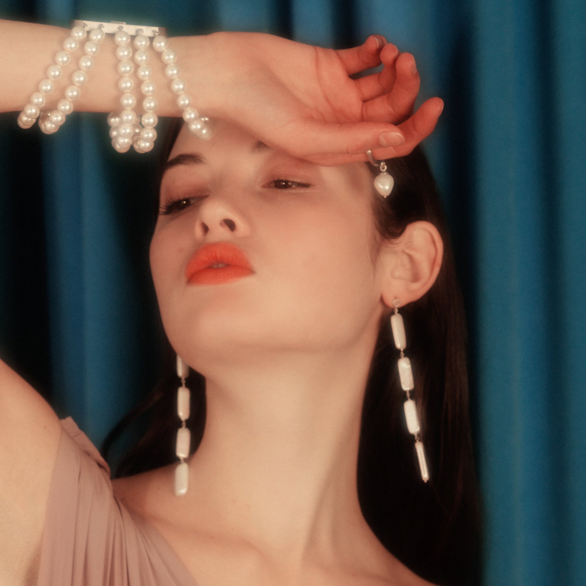 Petal Earrings | Silver | Freshwater Pearls