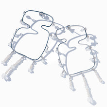 Verge Earrings | Silver | Freshwater Pearls/Topaz