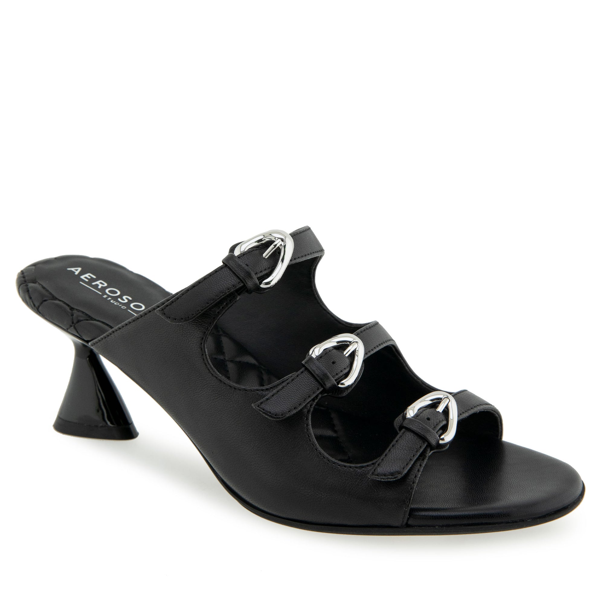 Jenna Sandal Dress Sculpted | Black Leather