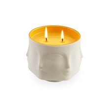 muse pamplemousse candle with box porcelain yellow - angle view