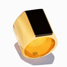 Primer Ring | 18K Gold Plated | Jet Black