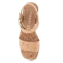 Dorian Sandal Block Heel | Natural Cork