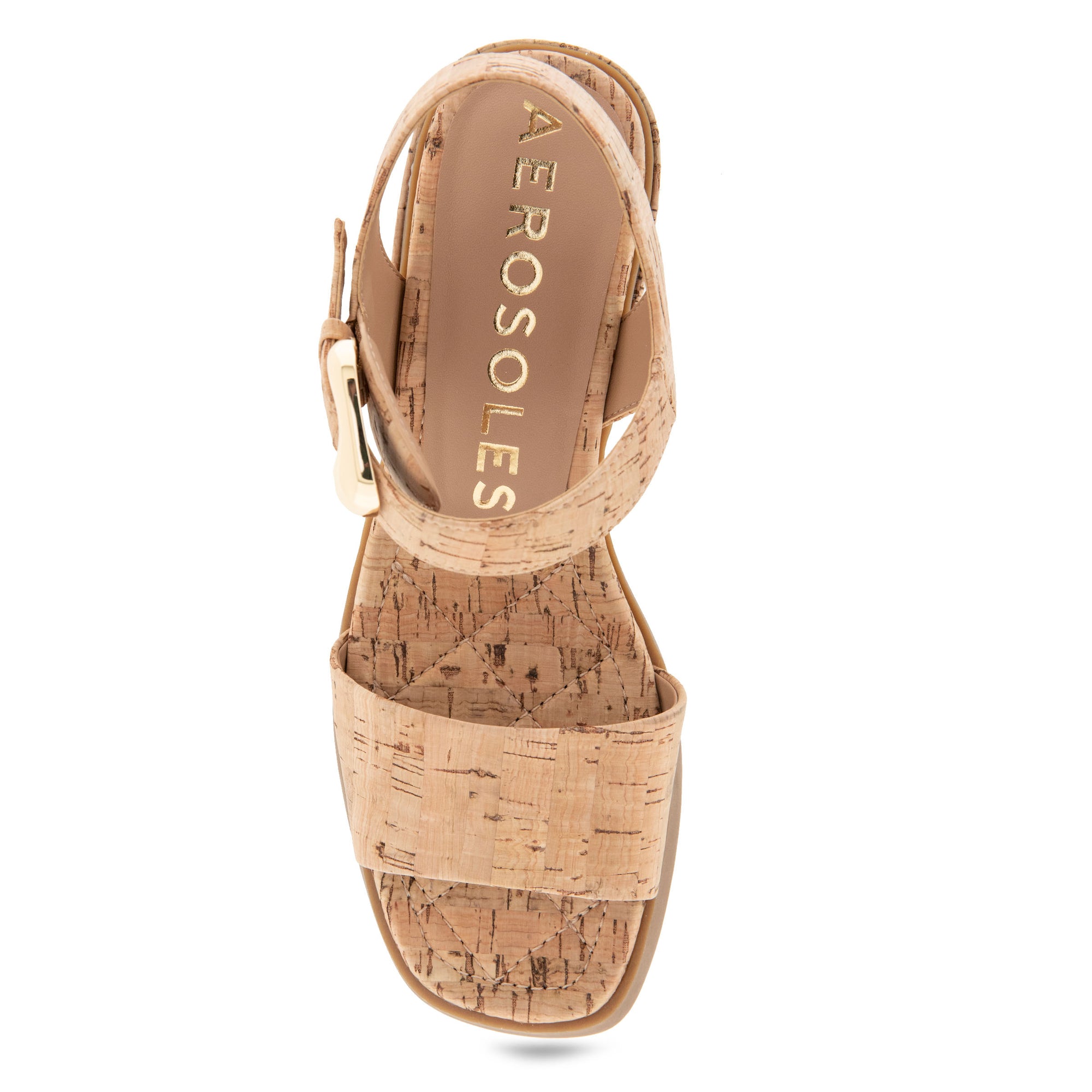 Dorian Sandal Block Heel | Natural Cork