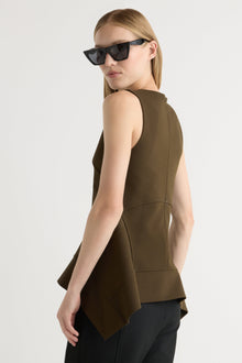 Jess | Nakitha Asymmetric-Tunic Hem Blouse in Size Small