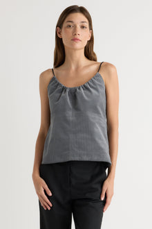 Renee | Nefferti Corduroy Ruched Cami in Size Extra Small