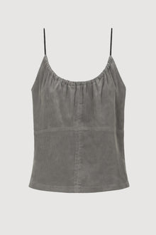 Renee | Nefferti Corduroy Ruched Cami in Size Extra Small