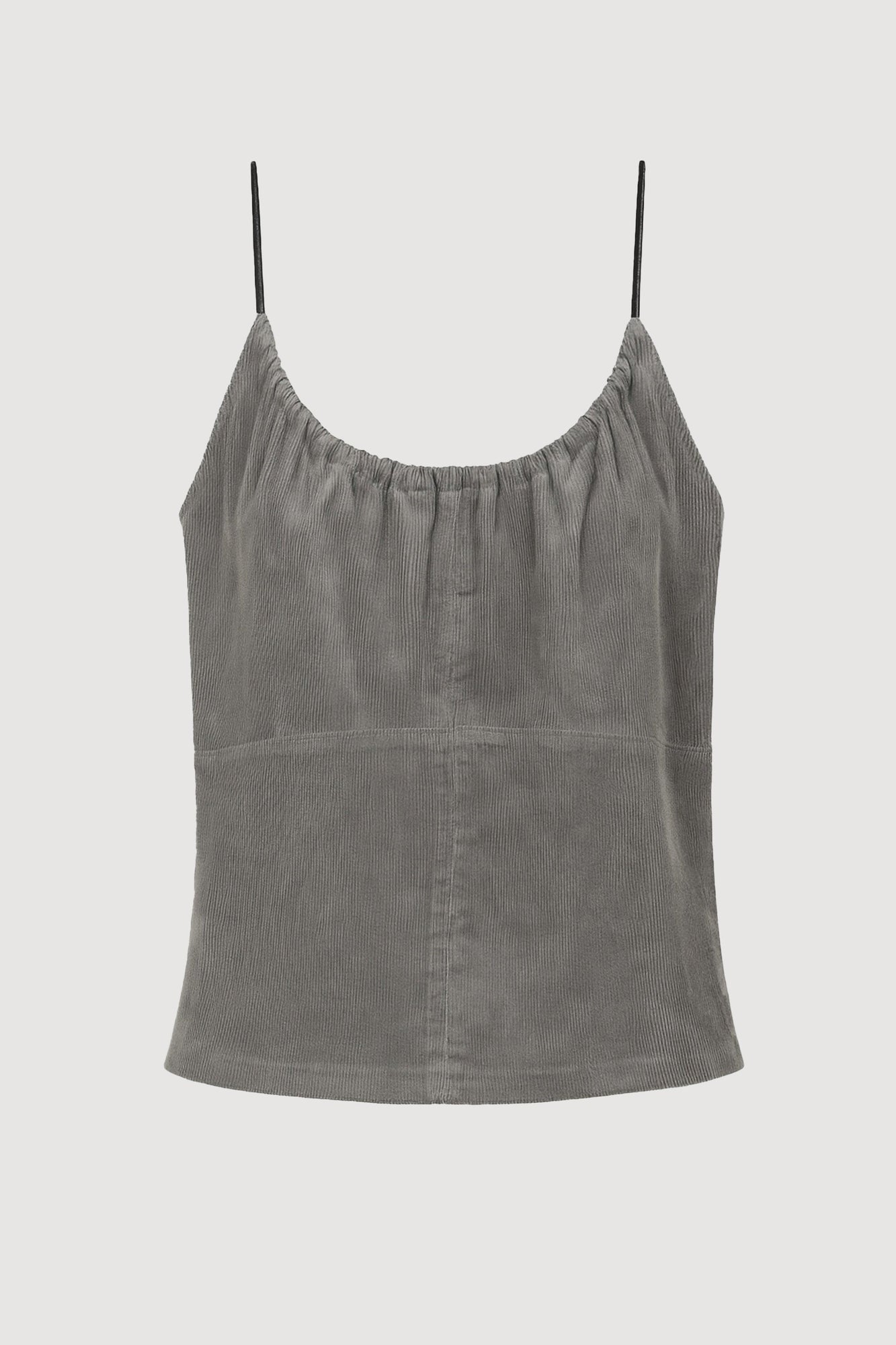 Renee | Nefferti Corduroy Ruched Cami in Size Extra Small